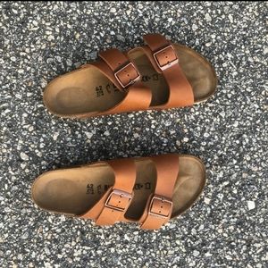 Men Cognac leather Birkenstock Eur 42/ 8.5